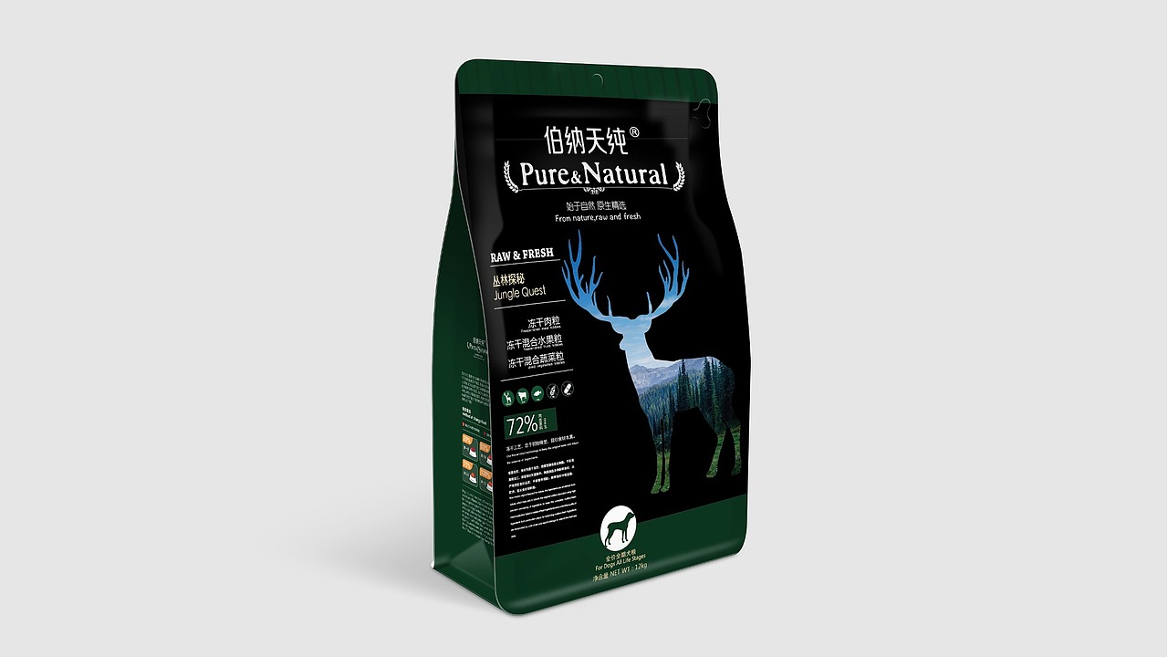 伯纳天纯狗粮包装