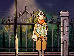 《一点点悲伤》动态插画