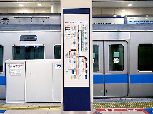 日本小田急浪漫特快路线导视系统设计