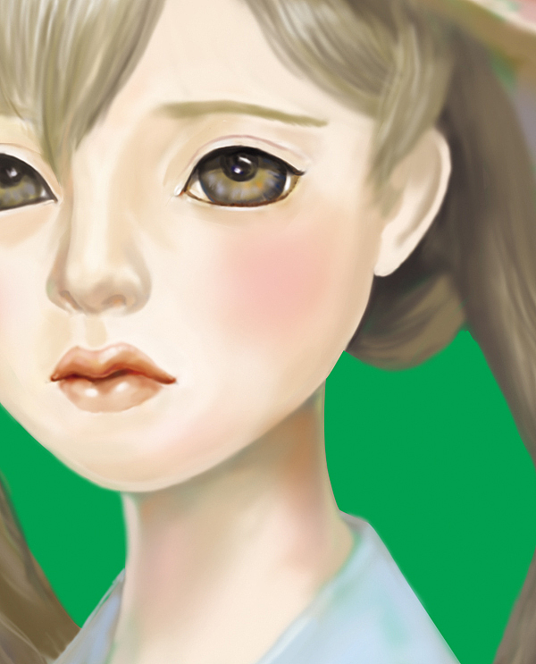 手绘女孩 无框画（图ZNDY0OTg3MTI=） - 商业插画 - 站酷设计师小设二计原创素材 - 站酷ZCOOL