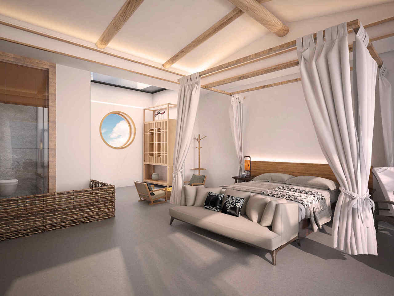 环保简约风格民宿装修效果图