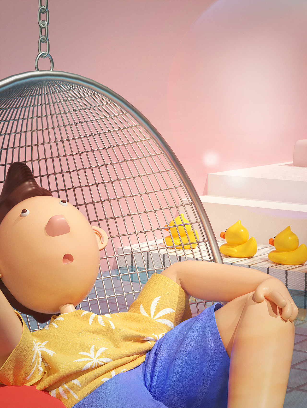 C4D卡通人物练习（图ZMjIzNTIzMTQ4） - 人物/生物 - 站酷设计师八爪啊原创素材 - 站酷ZCOOL