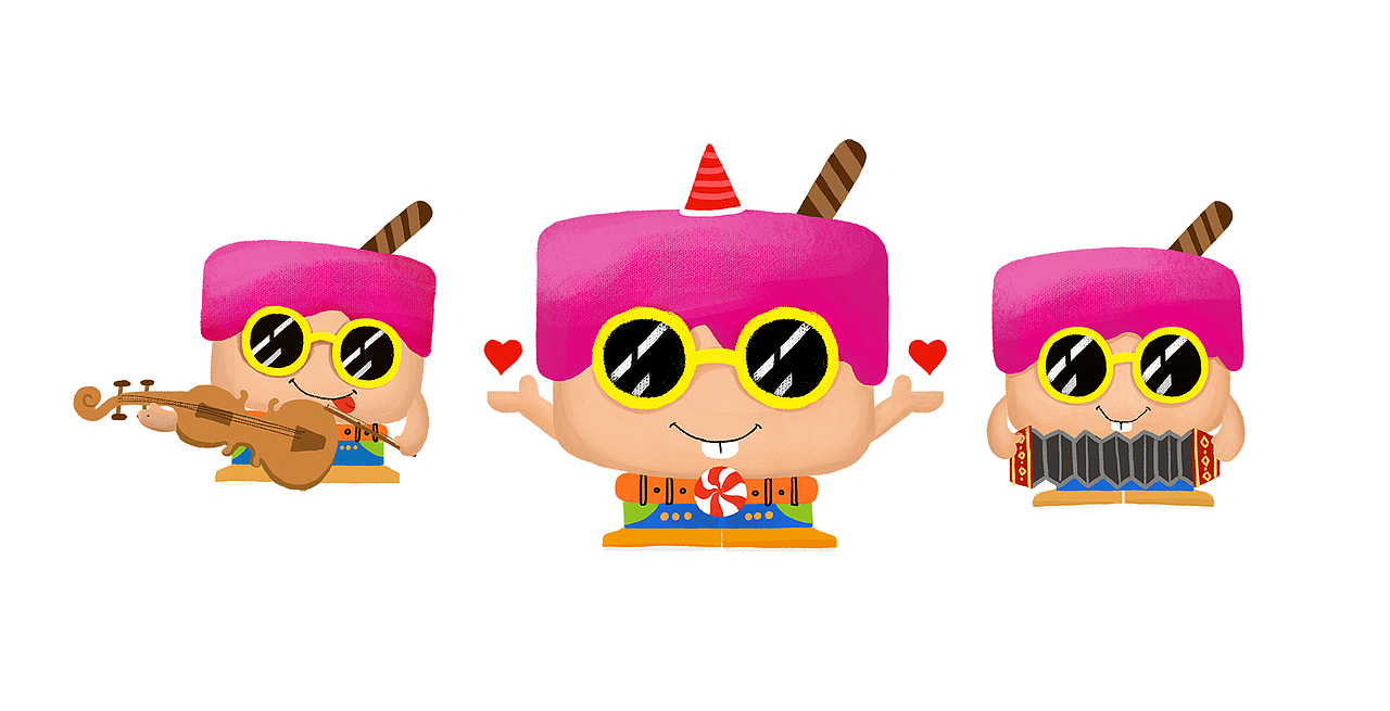 万达糖果城1周年主视觉相关插画+糖果城手绘地图（图ZMTIyMDkzMjc2） - 商业插画 - 站酷设计师小7在思考原创素材 - 站酷ZCOOL