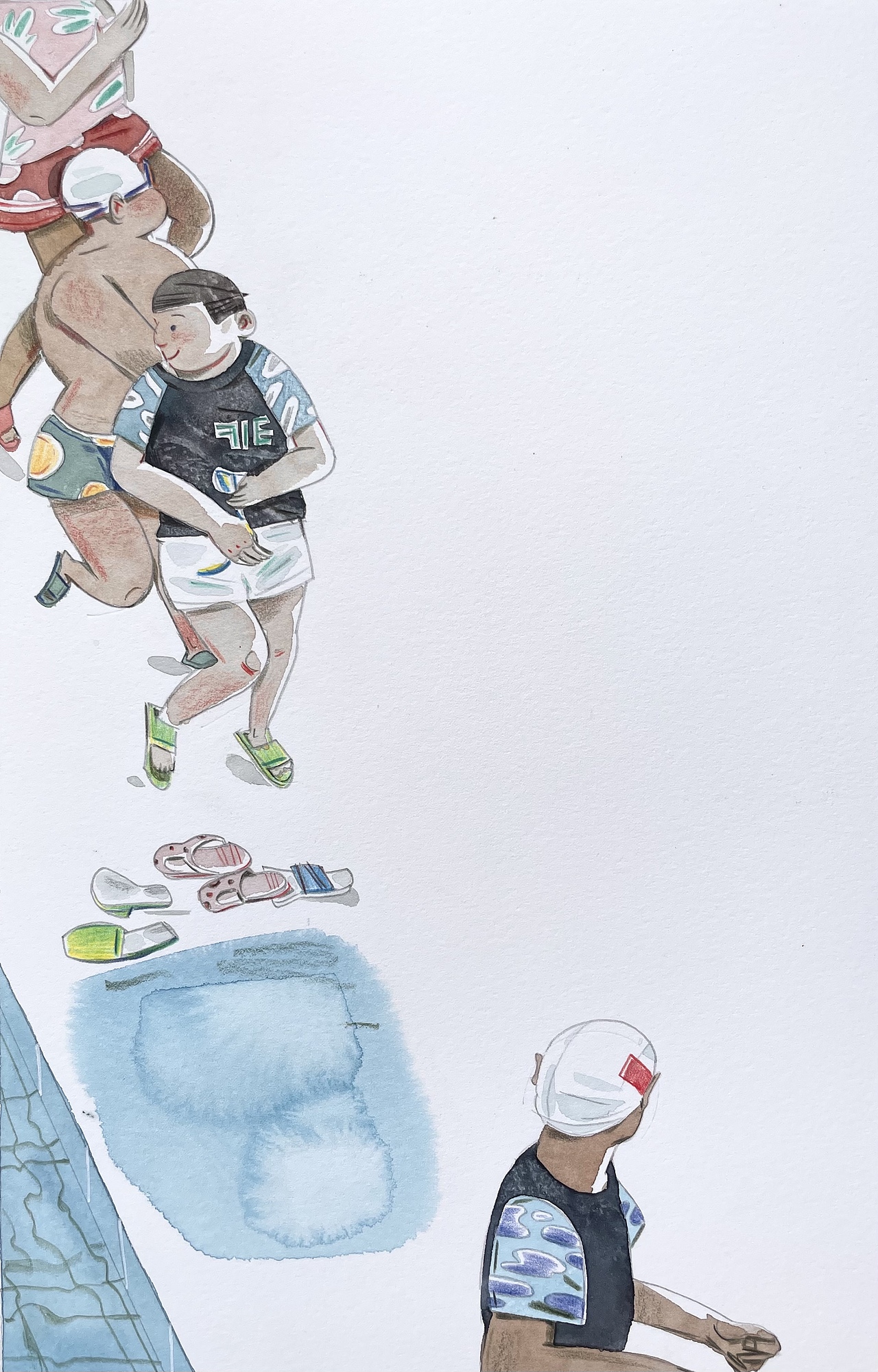 夏日炎炎。（图ZMjYzNDU3NTA4） - 艺术插画 - 站酷设计师王珏78原创素材 - 站酷ZCOOL