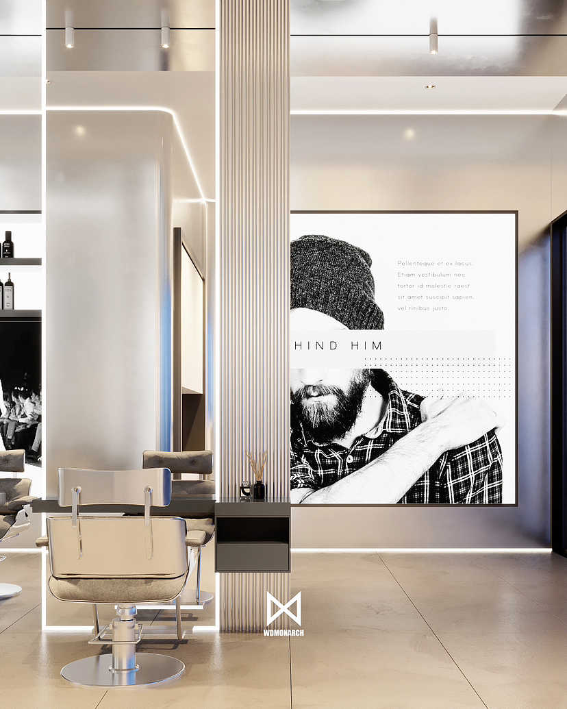 理发店丨美发店丨效果图（图ZMzE4NzY3NjA4） - 商业空间设计 - 站酷设计师自由设计师丨迪原创素材 - 站酷ZCOOL
