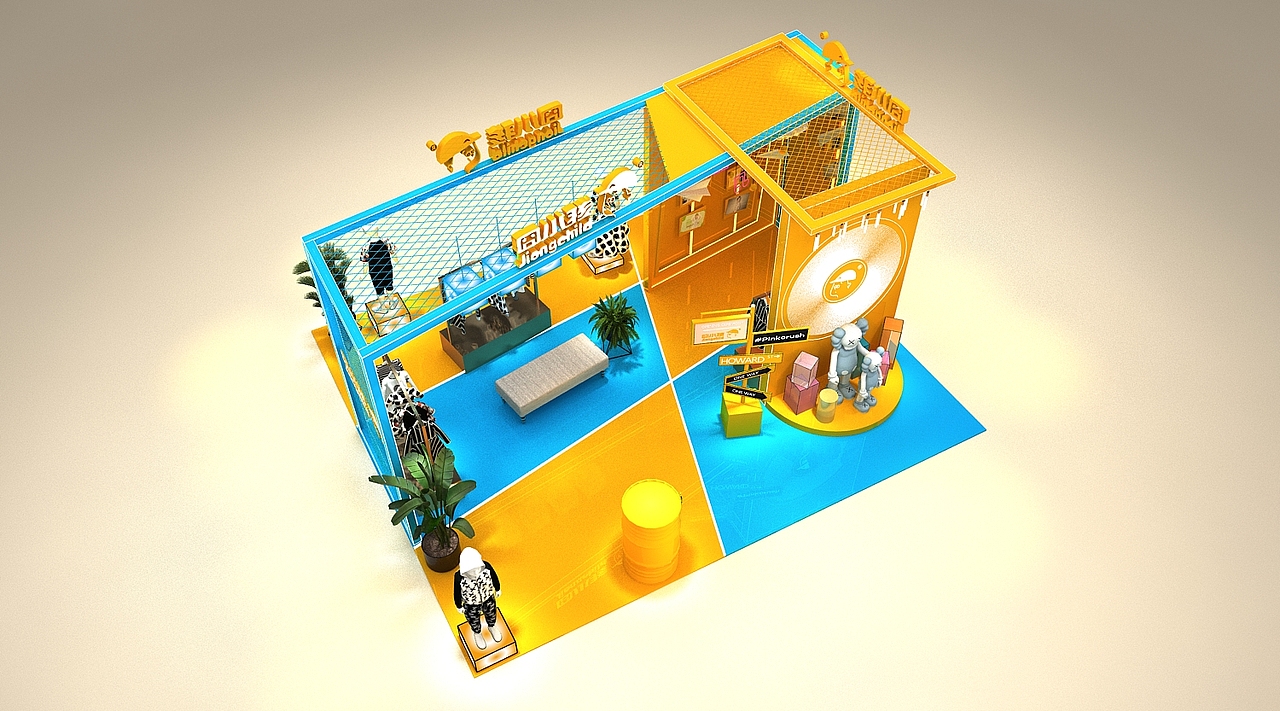 分享收藏怪兽展国庆美陈橱窗设计餐厅pd点女装快闪店商