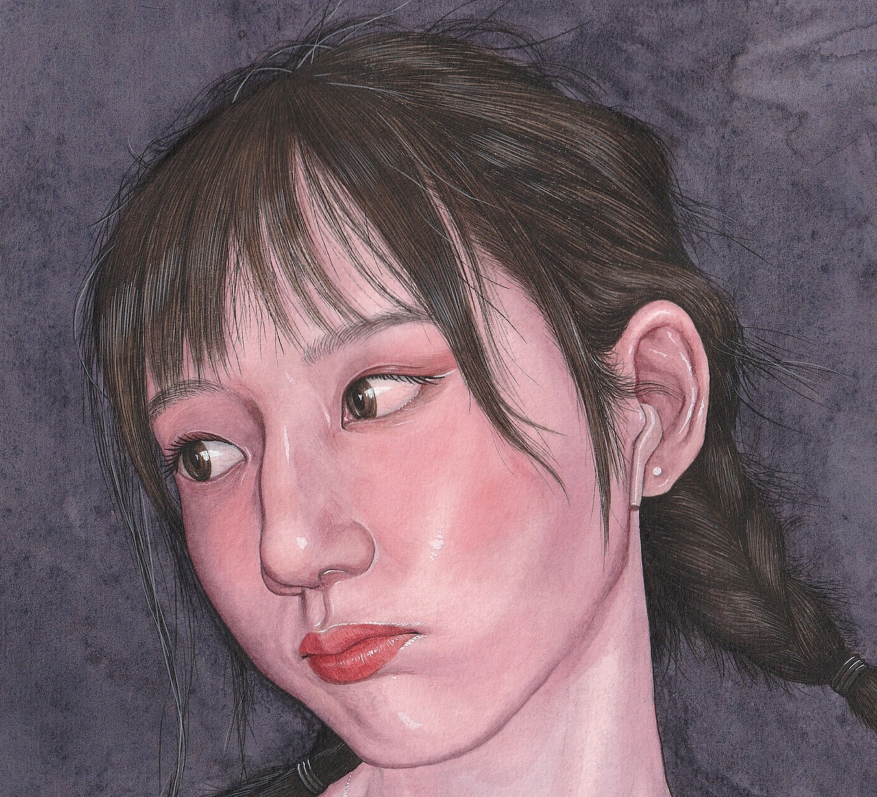 《女孩》水彩人物插画（图ZMTg0OTk5NTg4） - 创作习作 - 站酷设计师诸予原创素材 - 站酷ZCOOL