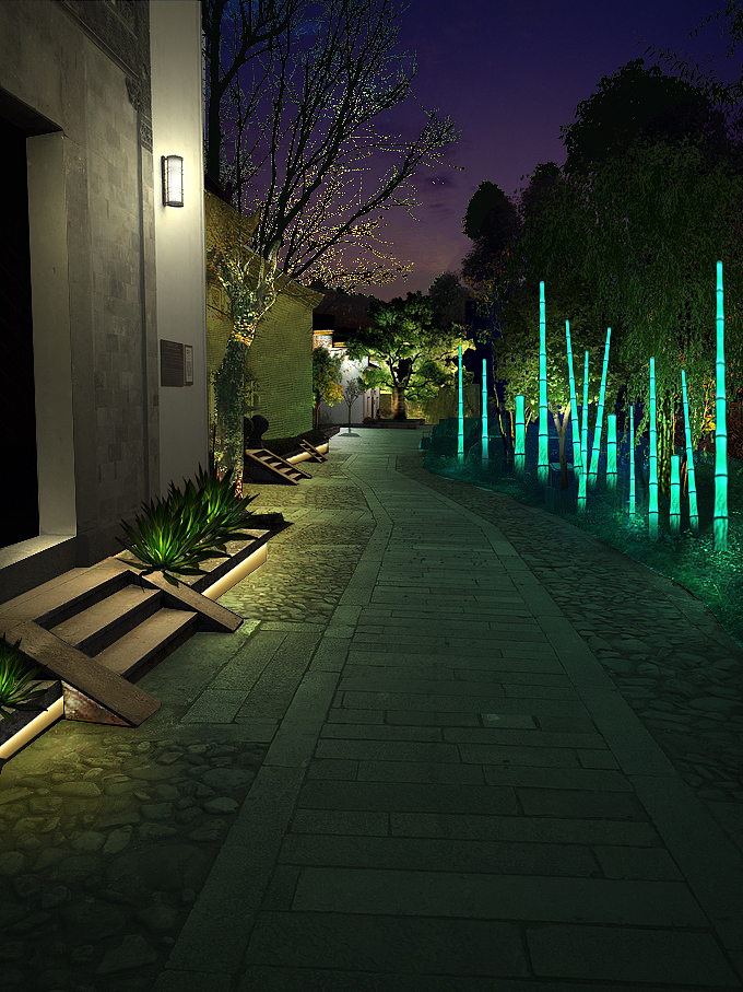 夜景灯光设计作品|空间|建筑设计|遍寻不着_原创作品-站酷zcool