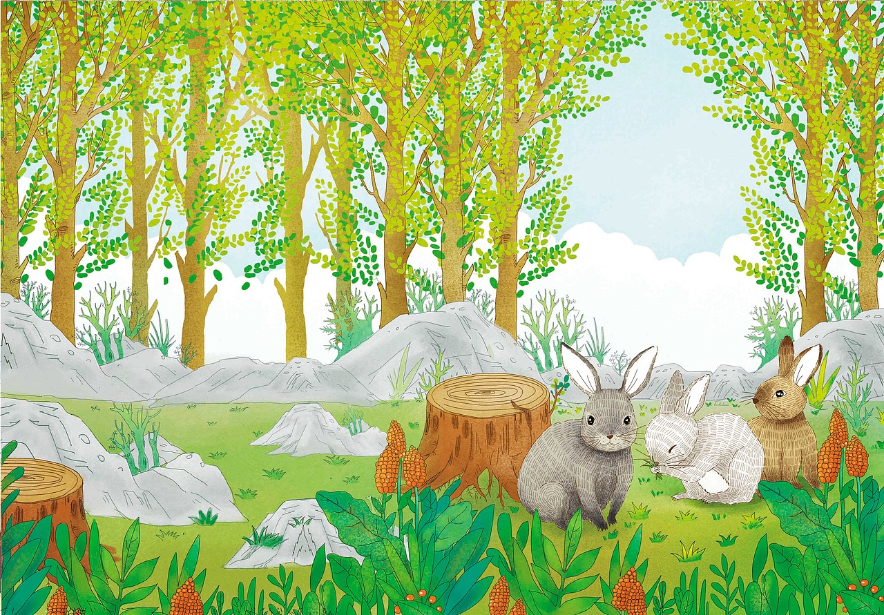 森林报封面插画