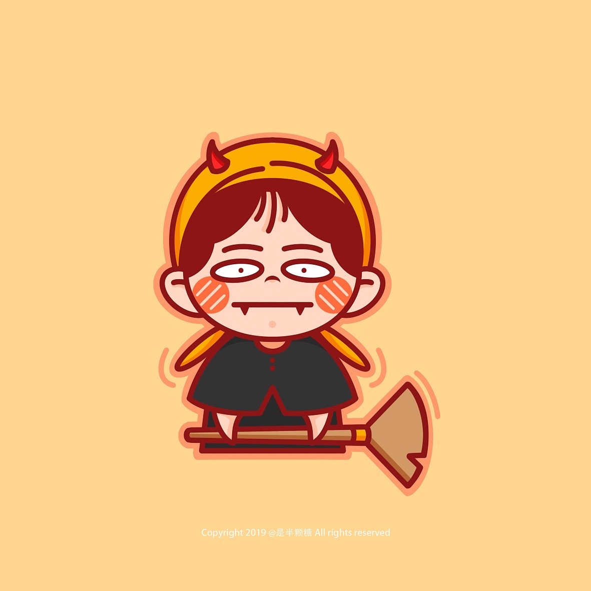 阿糖的万圣节🎃Trick or treat👻 ​（图ZMTgyOTUwODUy） - 新锐潮流插画 - 站酷设计师二流小画家BANT原创素材 - 站酷ZCOOL