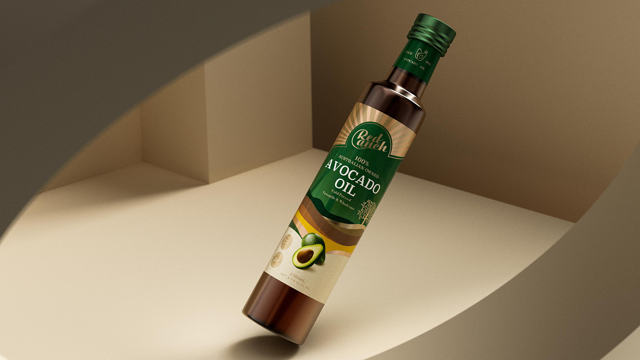 红锚品牌儿童食用油包装设计