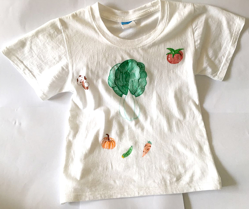 手绘涂鸦短袖—蔬菜篇