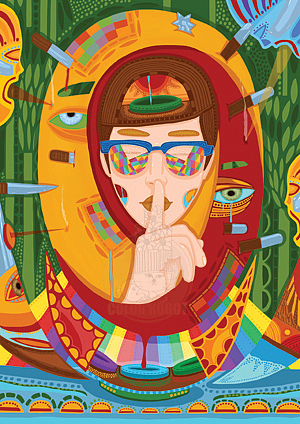 colorrobot原创插画iphone壳