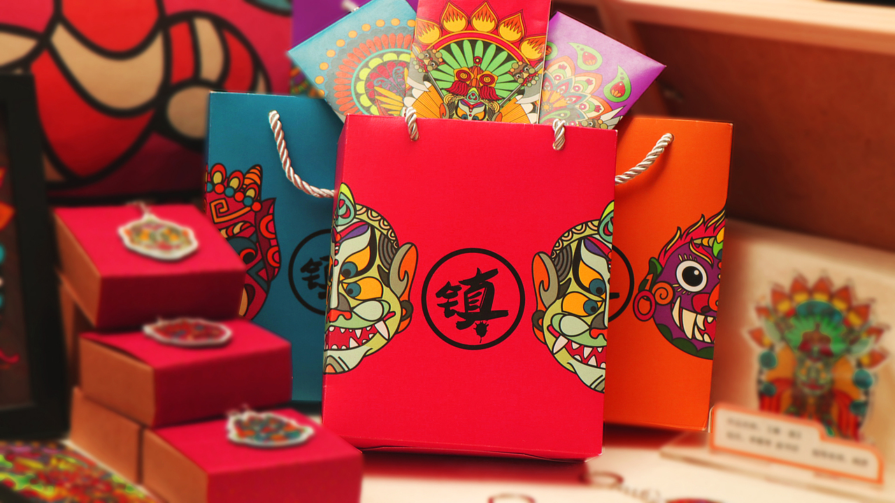 《傩61面》湘西傩面具文创设计