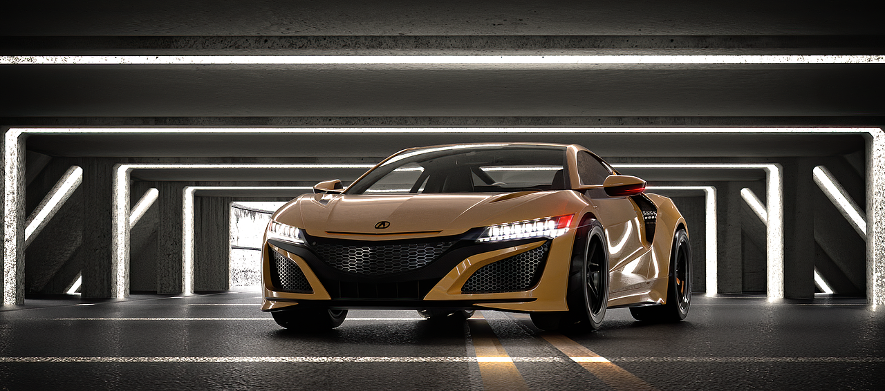 区区渲染一台车车 讴歌NSX