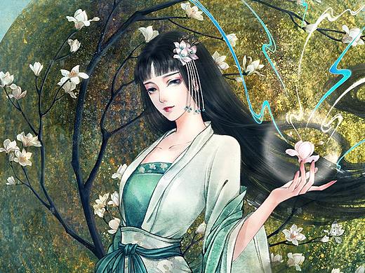 【花与美人】玉兰花