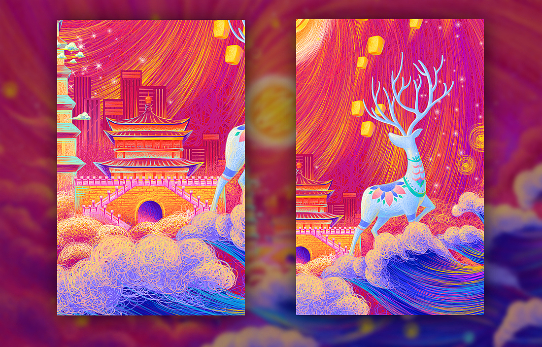 佰鸿新年礼盒插画（图ZMTg1ODUwOTk2） - 商业插画 - 站酷设计师feii原创素材 - 站酷ZCOOL