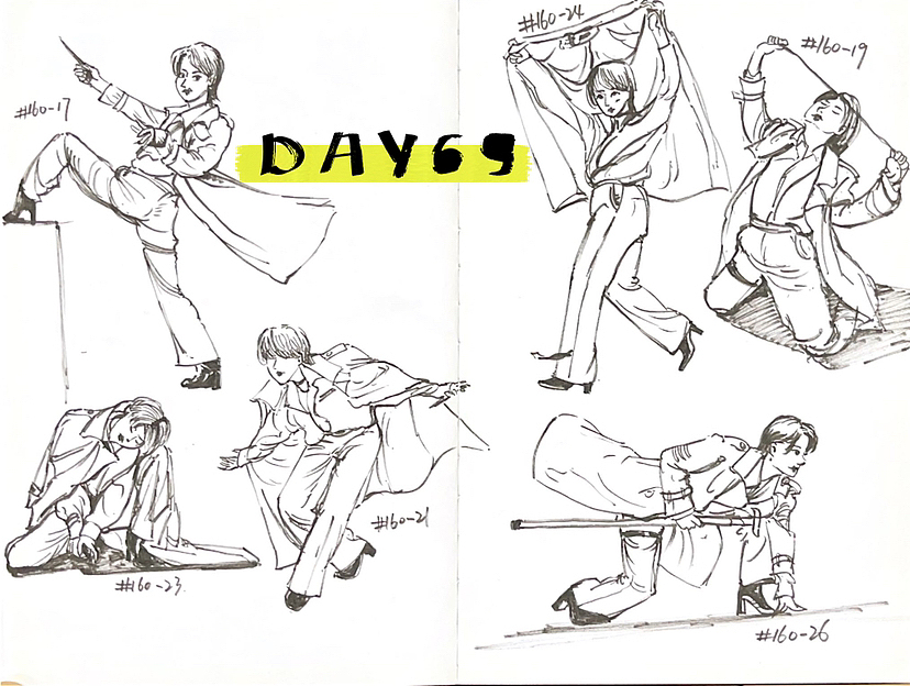 速写60天挑战第二次11月到12月（图ZMzMwMTc3ODg0） - 创作习作 - 站酷设计师易意Evelyn原创素材 - 站酷ZCOOL