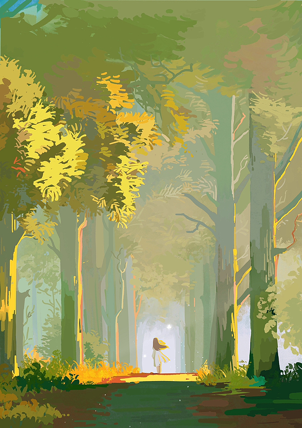 树林（图ZMzM1NzAwMzAw） - 艺术插画 - 站酷设计师Z083543363原创素材 - 站酷ZCOOL