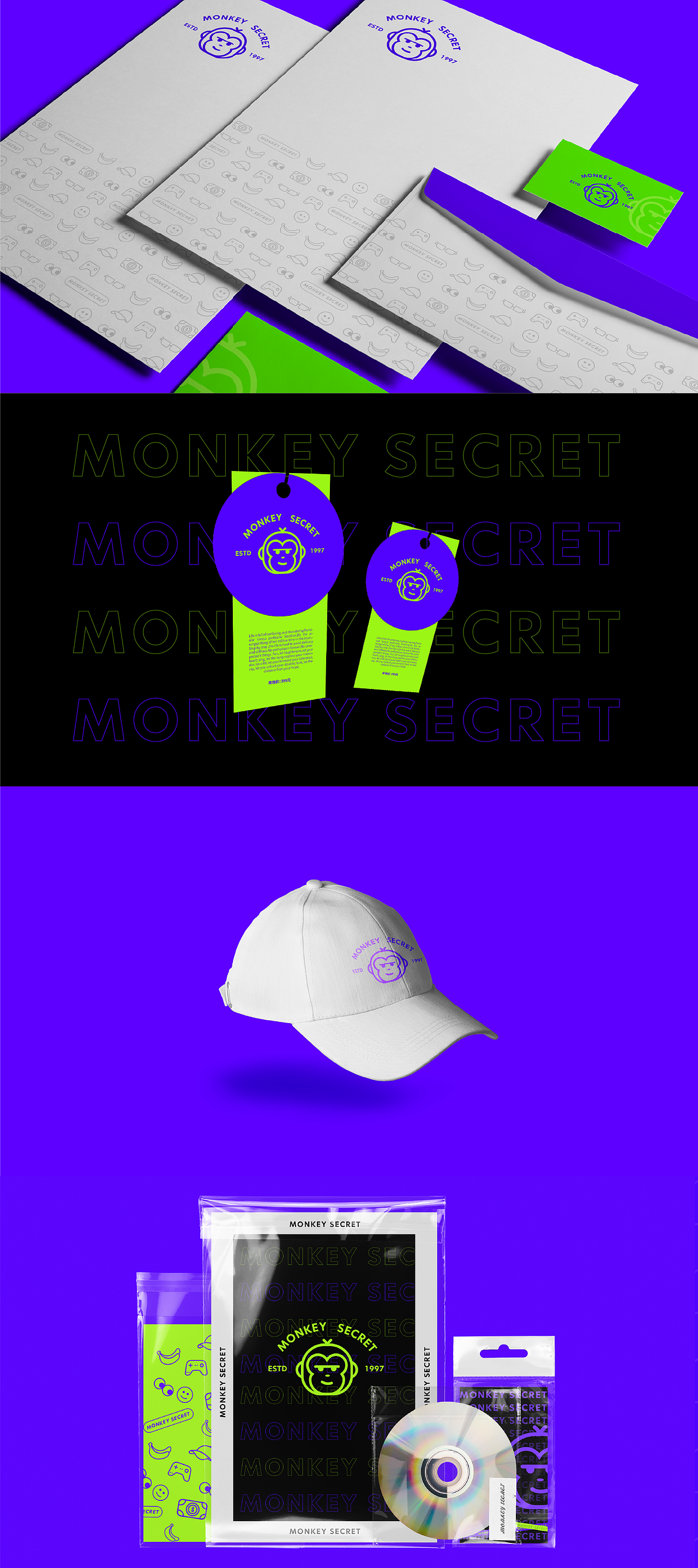 Monkey Secret潮牌 品牌设计（图ZMjM5NDU4MjY0） - 品牌 - 站酷设计师巧阿巧原创素材 - 站酷ZCOOL