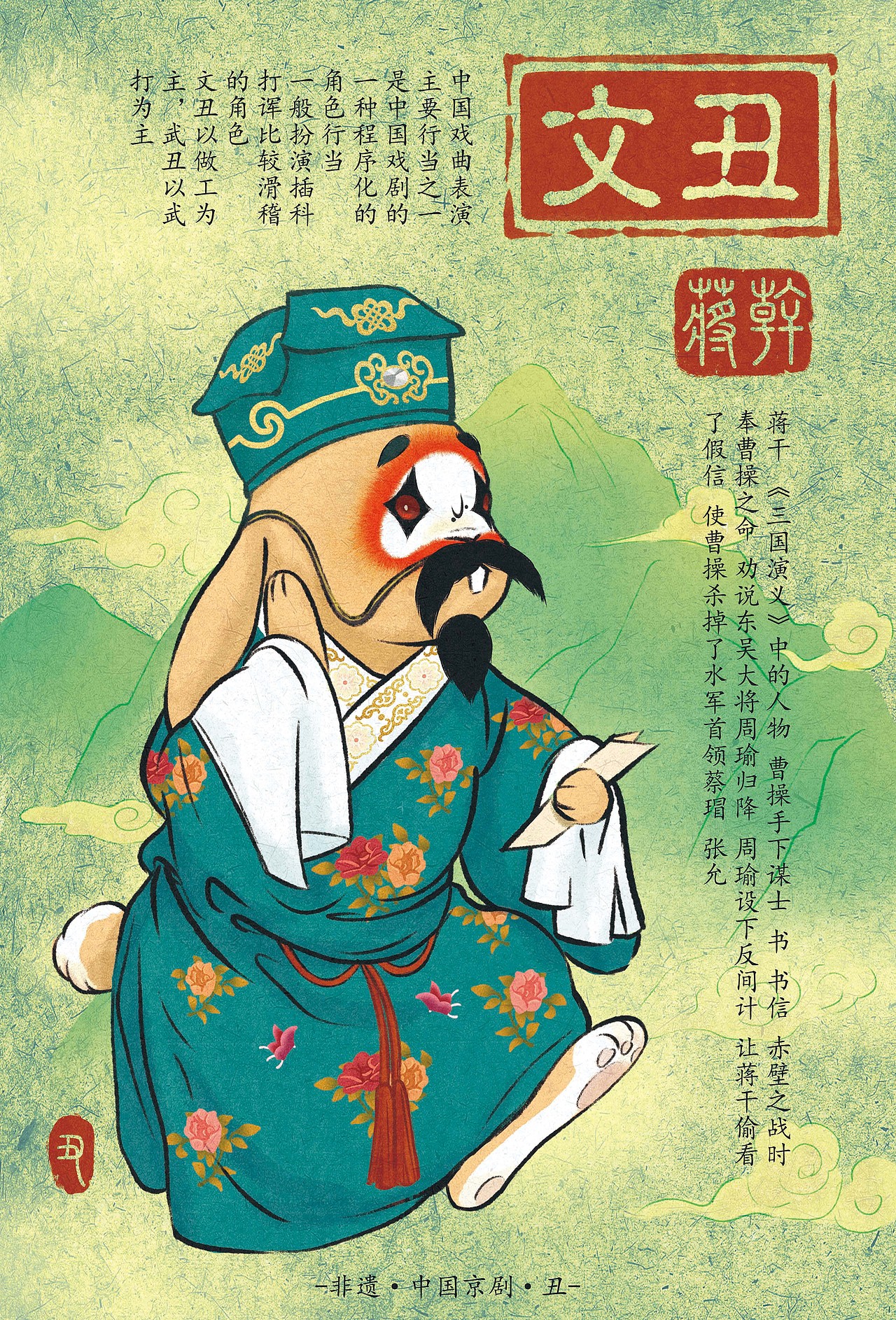 国风插画 京剧 生肖（图ZMzAzNTY0OTA4） - 创作习作 - 站酷设计师吉可Jike原创素材 - 站酷ZCOOL