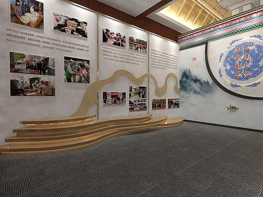 陶瓷文化展厅展馆文化馆设计3D效果图