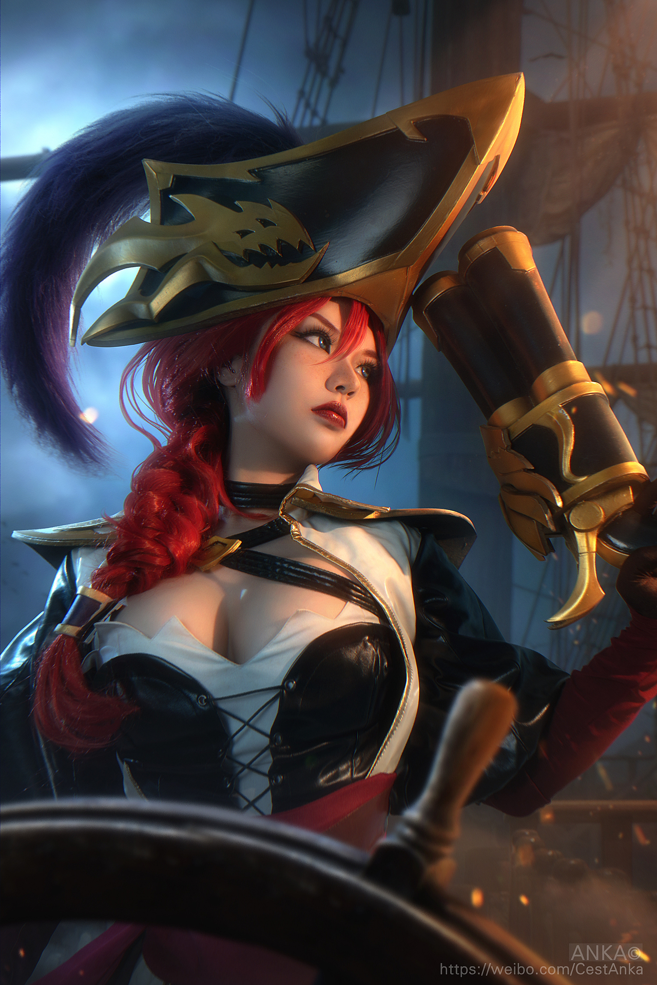 英雄联盟女枪厄运小姐cosplay正片lol赏金女船长