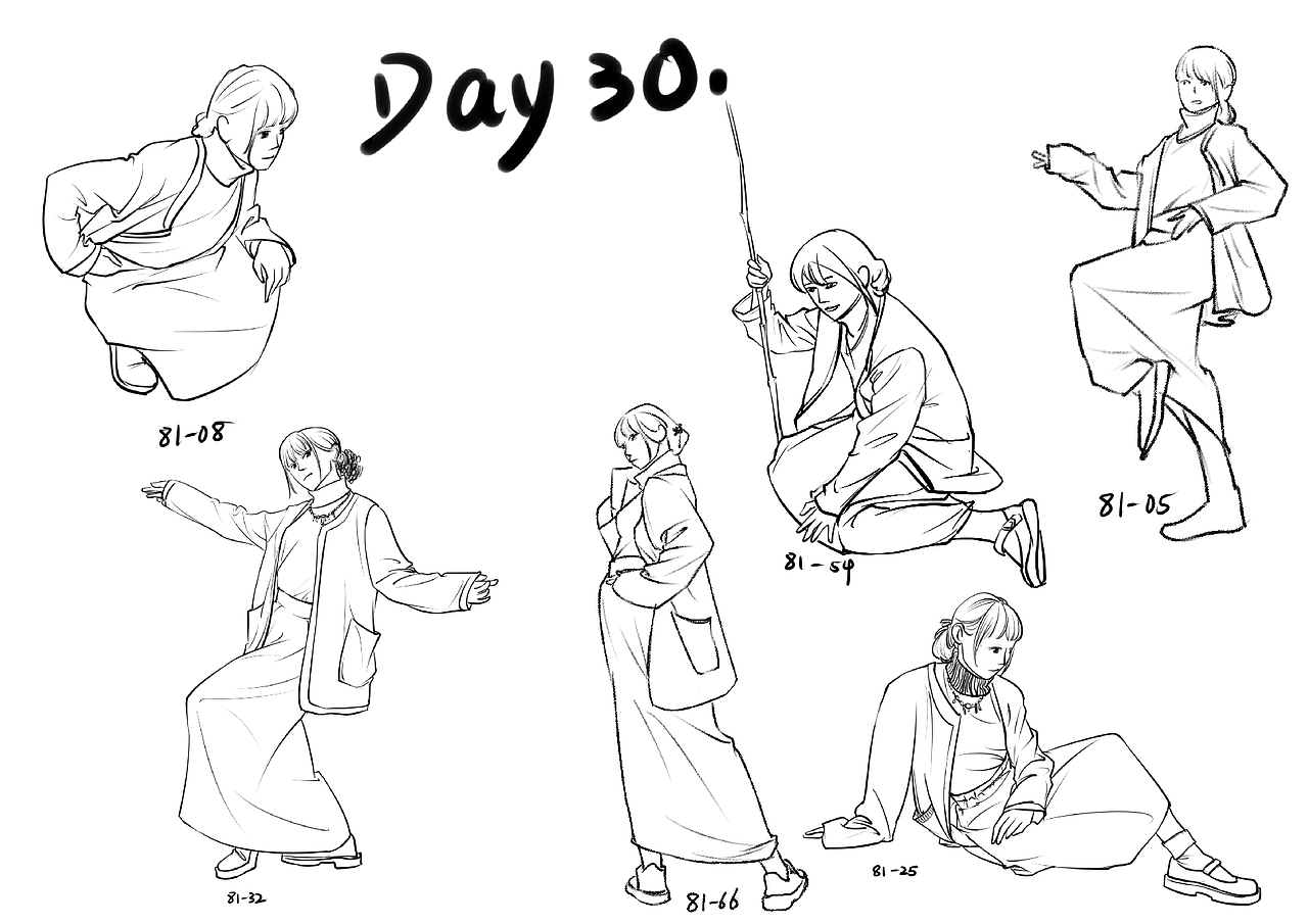#速写六十天挑战赛 Day30. @速写班长（图ZMjg2NzkyNjQ4） - 绘画 - 站酷设计师丫头2022原创素材 - 站酷ZCOOL