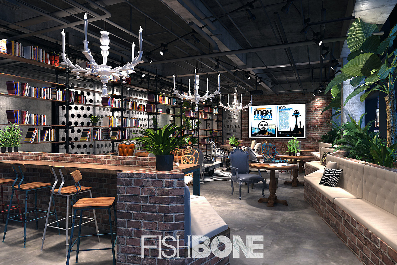 鱼骨设计-某创意机构办公室