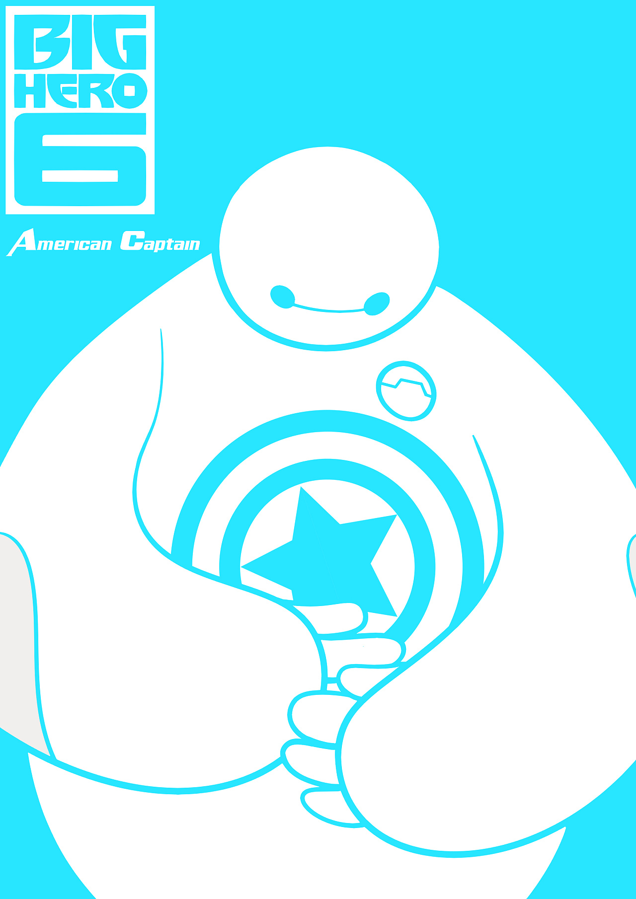 大白拥抱超级英雄