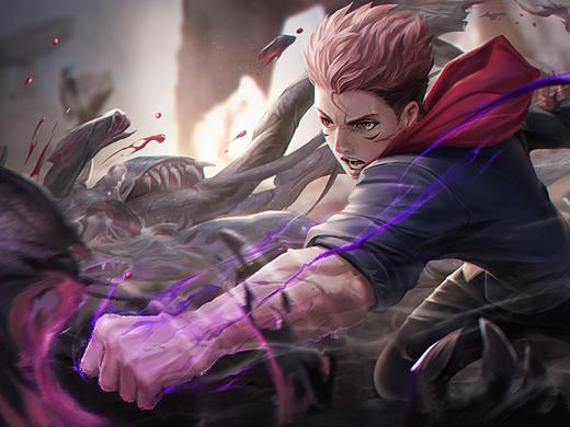 咒术回战 虎杖悠二（个人主页-ZNTE1MzI3OTY=） - 游戏原画 - 站酷设计师TigerArt原创素材 - 站酷ZCOOL