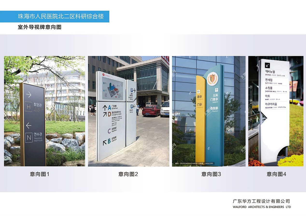 医院标识导视系统参考图