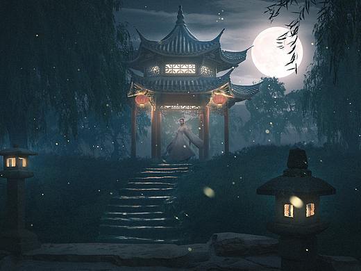古风场景合成