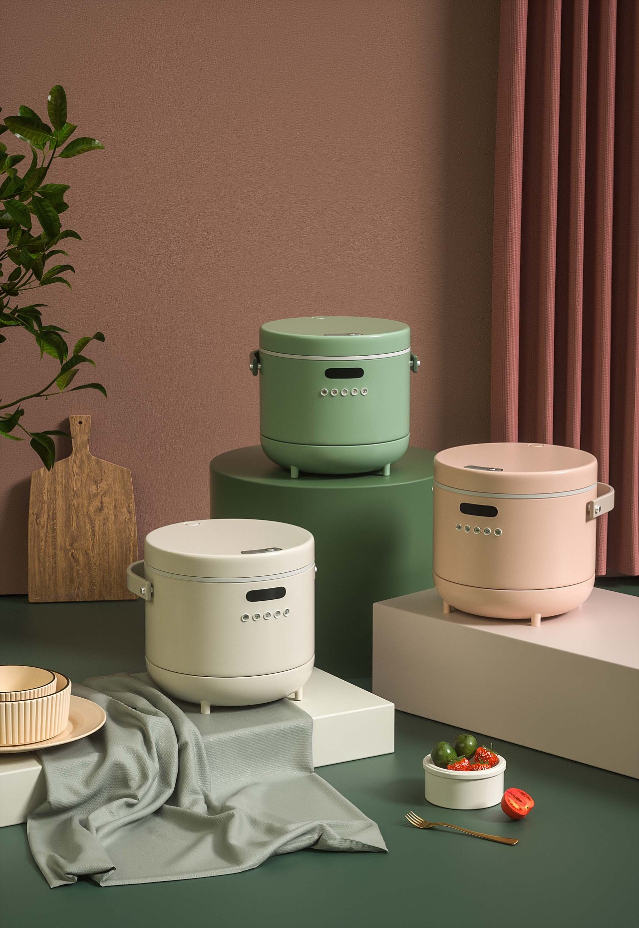 厨房小家电建模渲染c4d ps