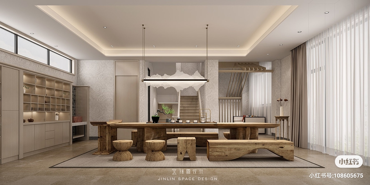 #成都麓湖# 侘寂风🏡别墅设计