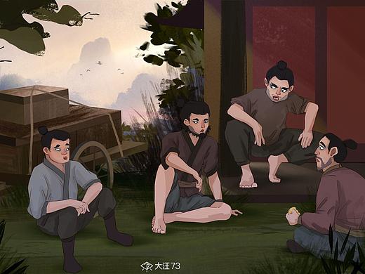 大汪最近的场景插画练习