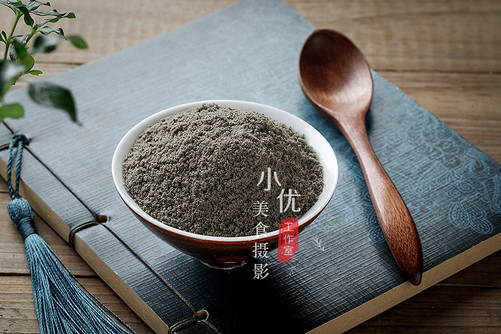 复古风 黑芝麻粉（图ZMjQzODA4NDI0） - 产品摄影 - 站酷设计师小优美食摄影原创素材 - 站酷ZCOOL