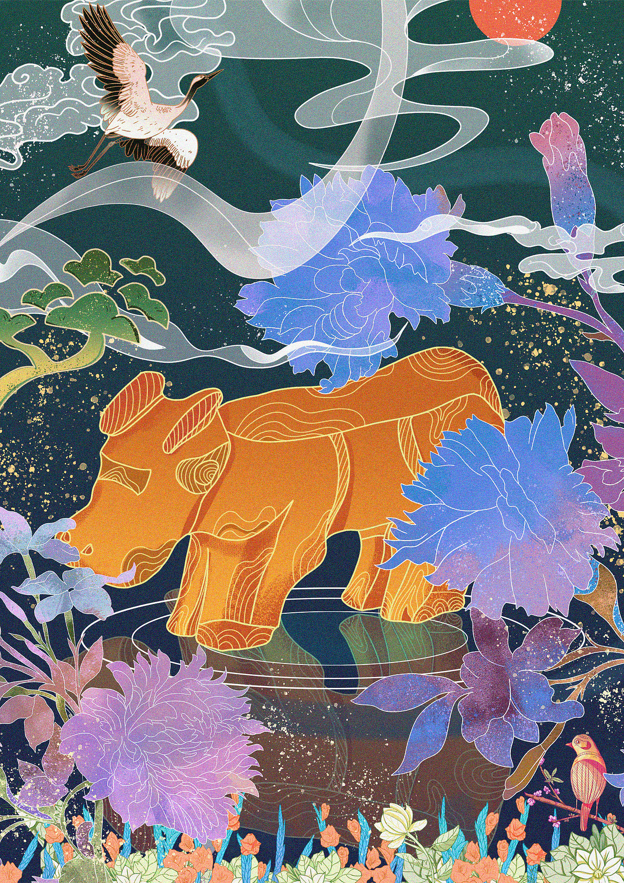 玉牛博物馆文物插画设计
