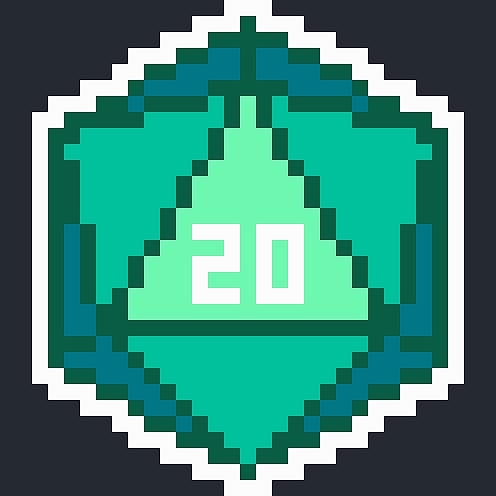 d20 骰子（图ZMzAwMTY4NDky） - 像素画 - 站酷设计师Alphard_Zeppelin原创素材 - 站酷ZCOOL
