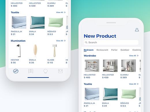 IKEA App 首页-概念稿 - Imitation practice