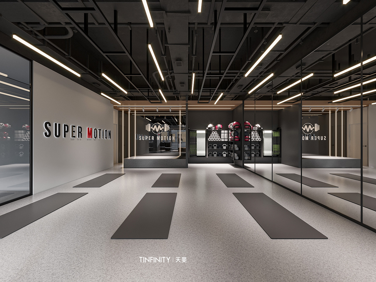 健身房|空间|商业空间设计|天斐高端表现 - 原创作品 - 站酷 (zcool)