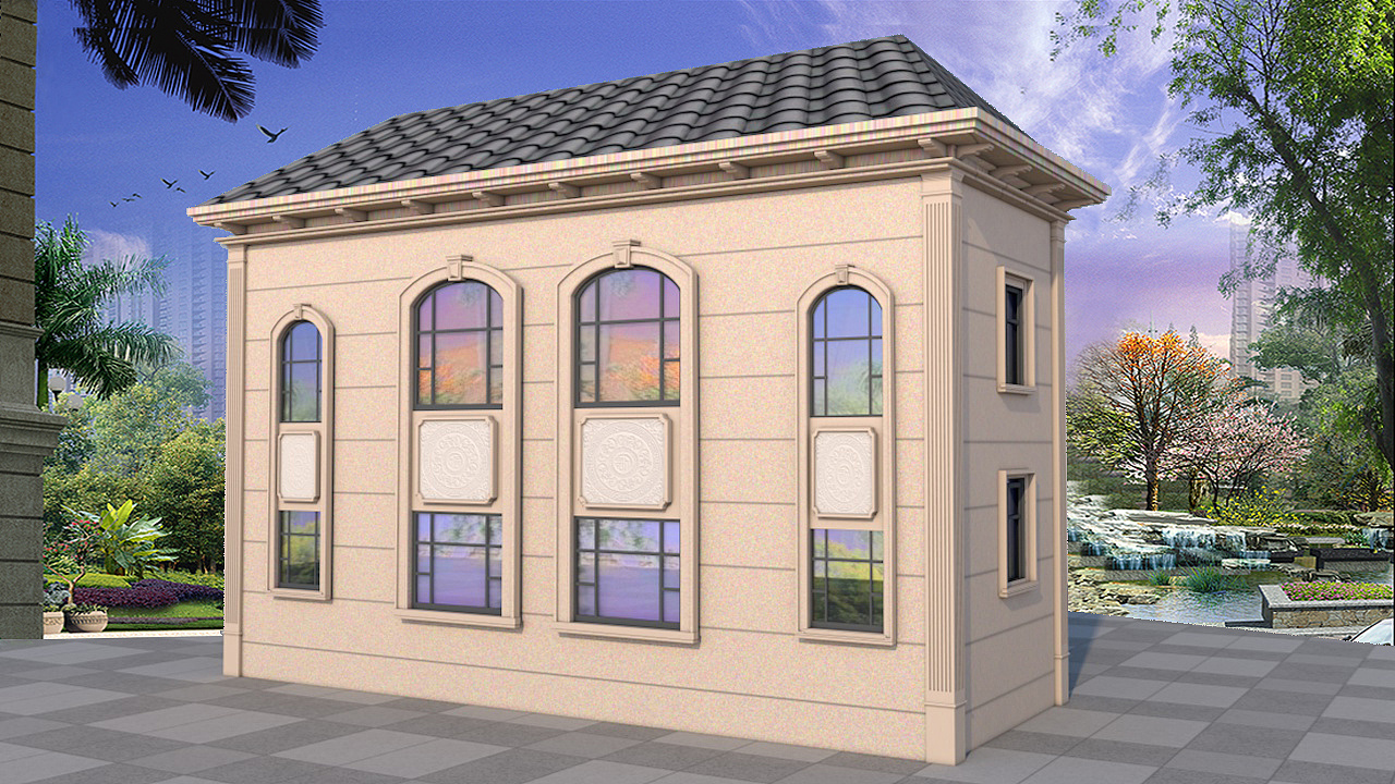 大理石外立面效果图|空间|建筑设计|榴莲视觉设计 - 原创作品 - 站酷