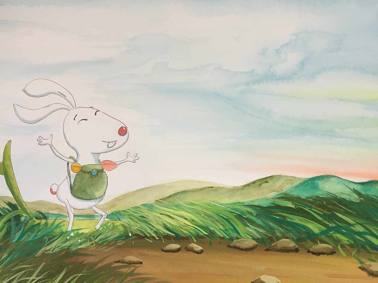 儿童水彩绘本|插画|绘本|野人画绘本_原创作品-站酷(zcool)