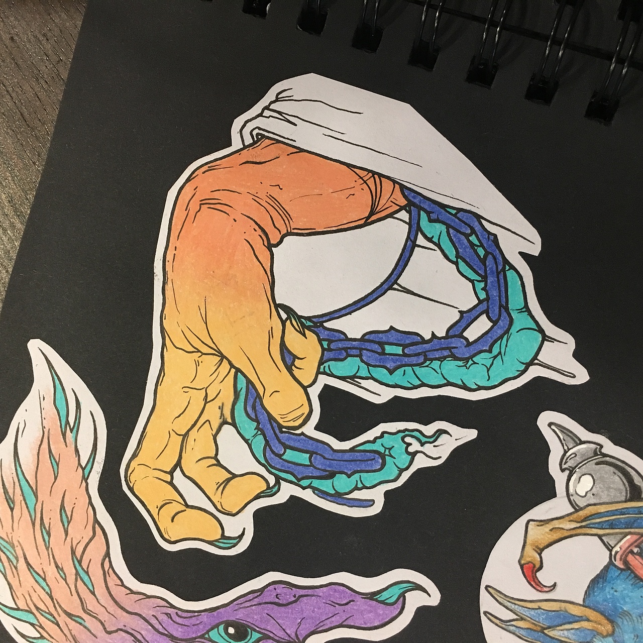 魔爪newschool文身图案