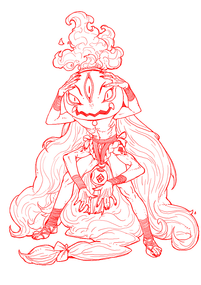 神坛-妖鬼怪（图ZMjczMjA5NDE2） - 概念设定 - 站酷设计师B猴子原创素材 - 站酷ZCOOL