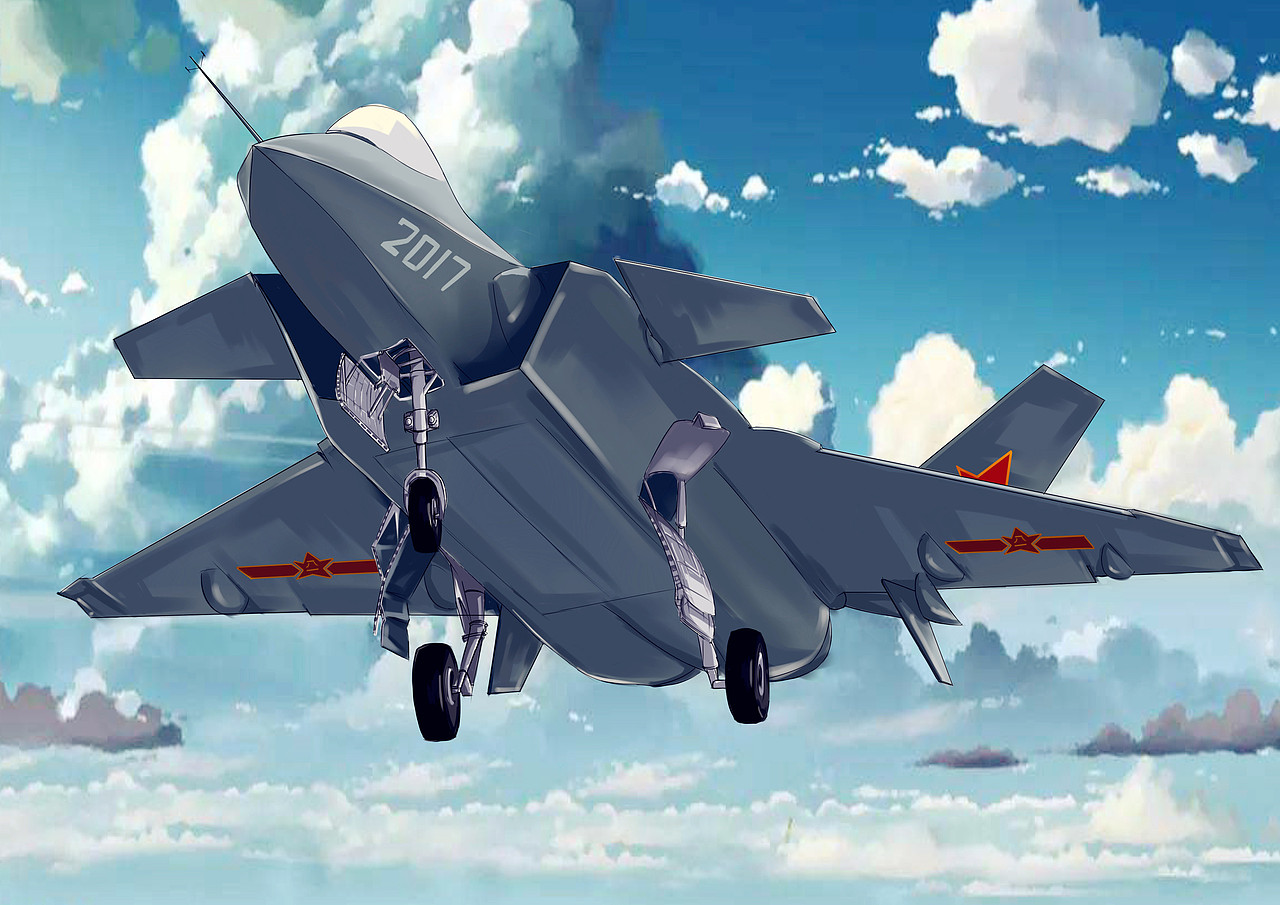 歼20运20插画手绘习作