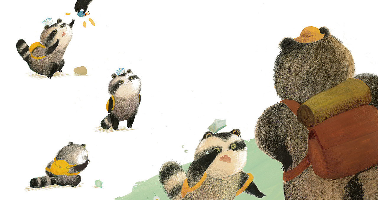 Big and Small 大大小小去旅行（图ZMjM0NjQ5NjI0） - 绘本 - 站酷设计师小肥鸡lia原创素材 - 站酷ZCOOL