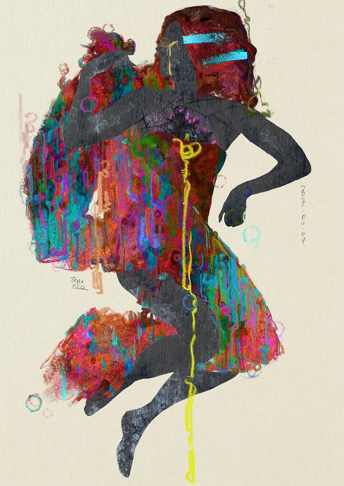 《褪色之人》（图ZMjYzMDMyODQw） - 艺术插画 - 站酷设计师摸鱼zxb原创素材 - 站酷ZCOOL