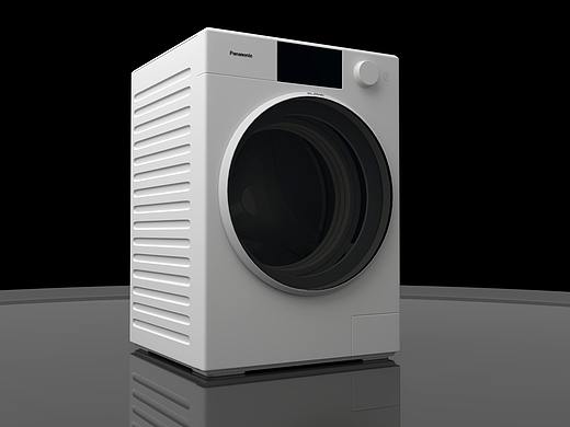 松下阿尔法XQG100-P1DL洗衣机抖音版产品广告设计制作