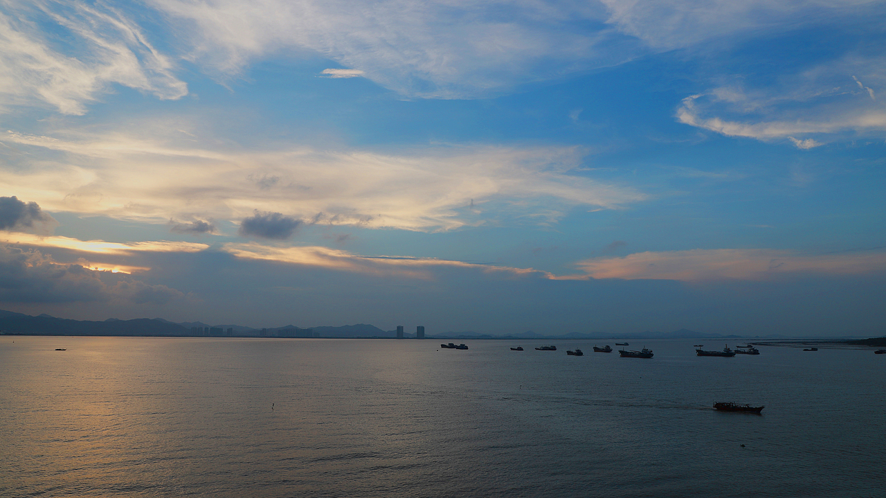 淇澳岛的晚霞（图ZMTE5OTI2NDEy） - 风光摄影 - 站酷设计师taerdama原创素材 - 站酷ZCOOL